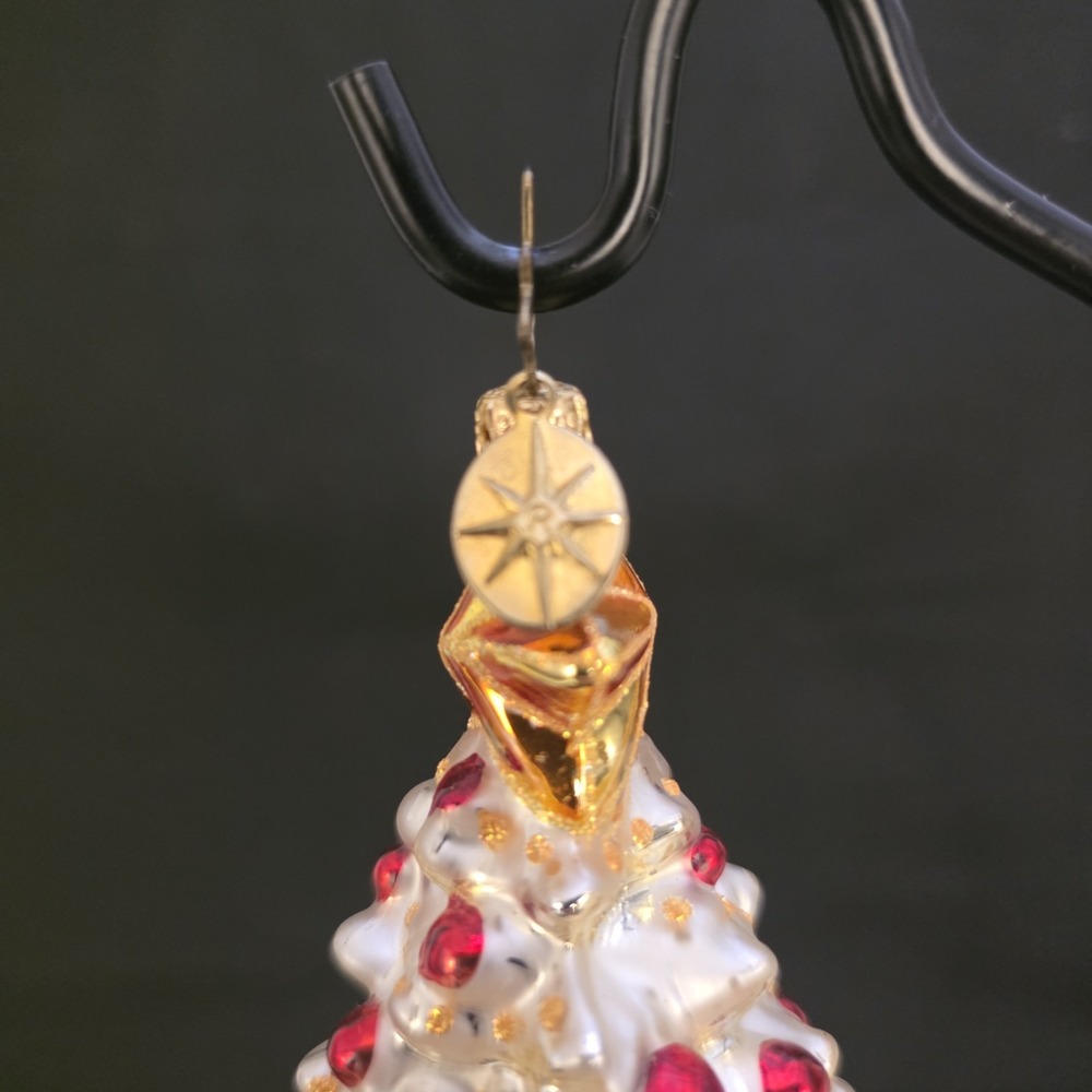 Christopher Radko Rhythm & Spruce 2002 White Christmas Tree Ornament 1011221 - Picture 5 of 9